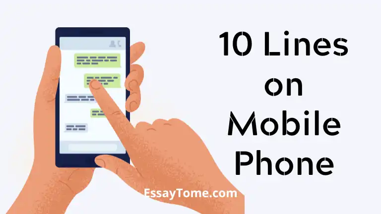 10 lines on mobile phone