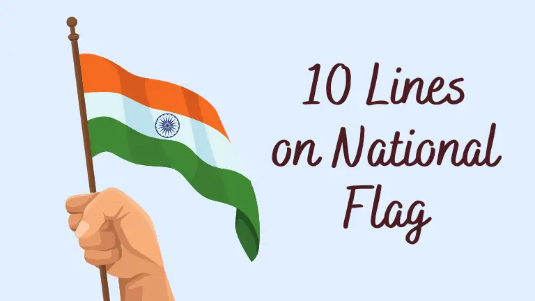 10 lines on national flag