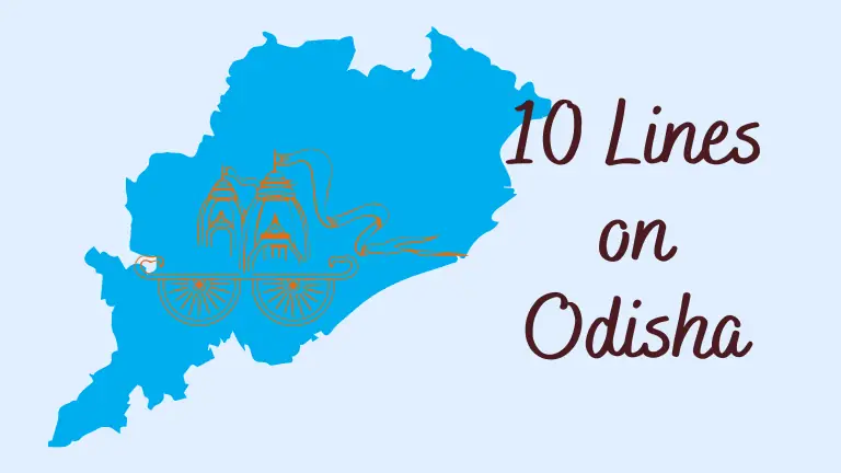 10 lines on odisha