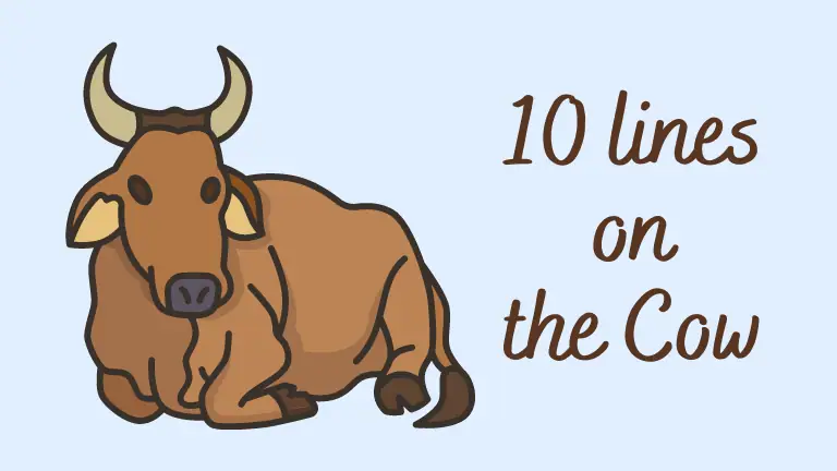 10 lines on the cow
